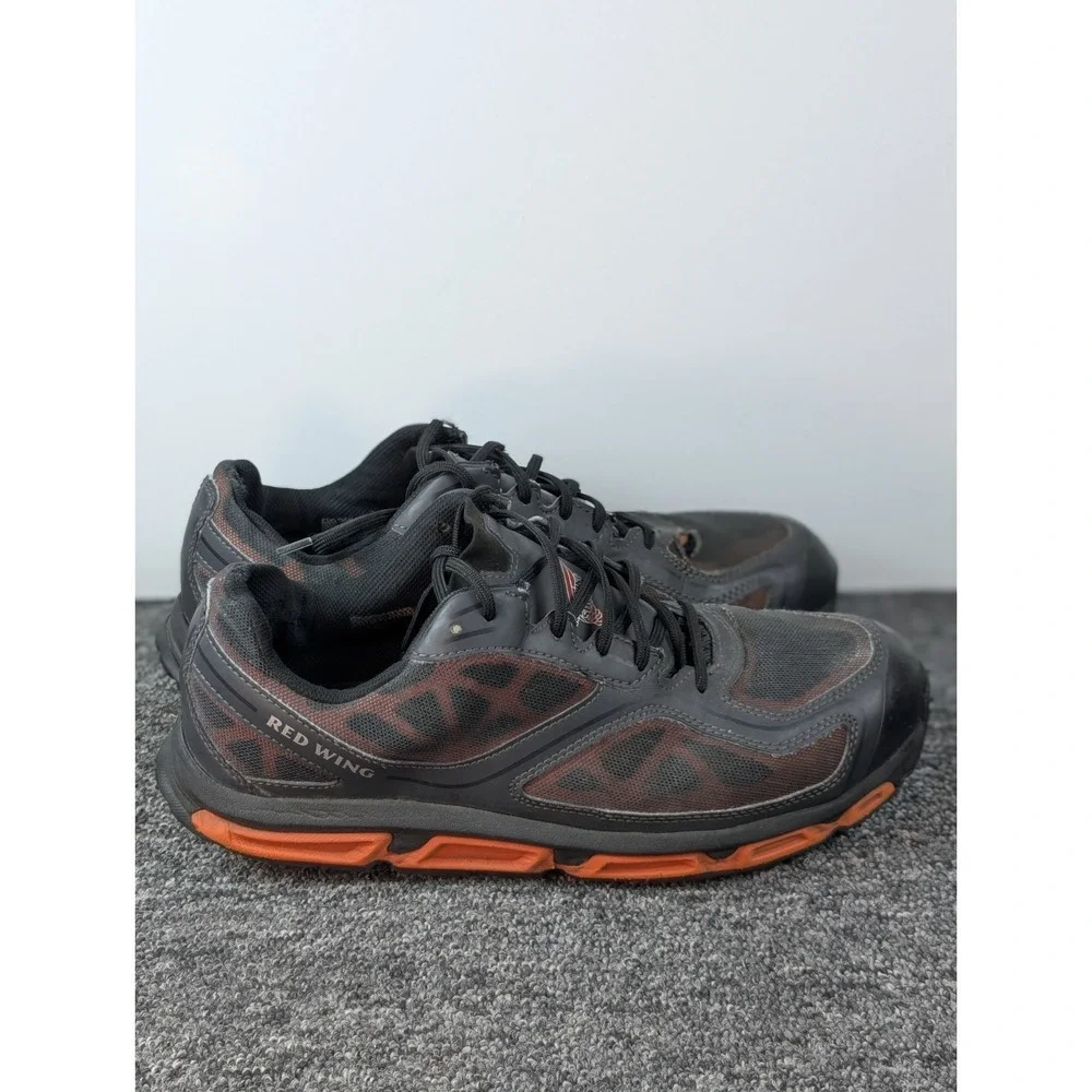 Red Wing Shoes Black and Orange Men's Utility Work Shoes! Men’s size 11.5D!